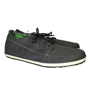 SANUK Men Size 10 Cassius Charcoal Lace Up Casual Street Shoes Sneakers SMF10451